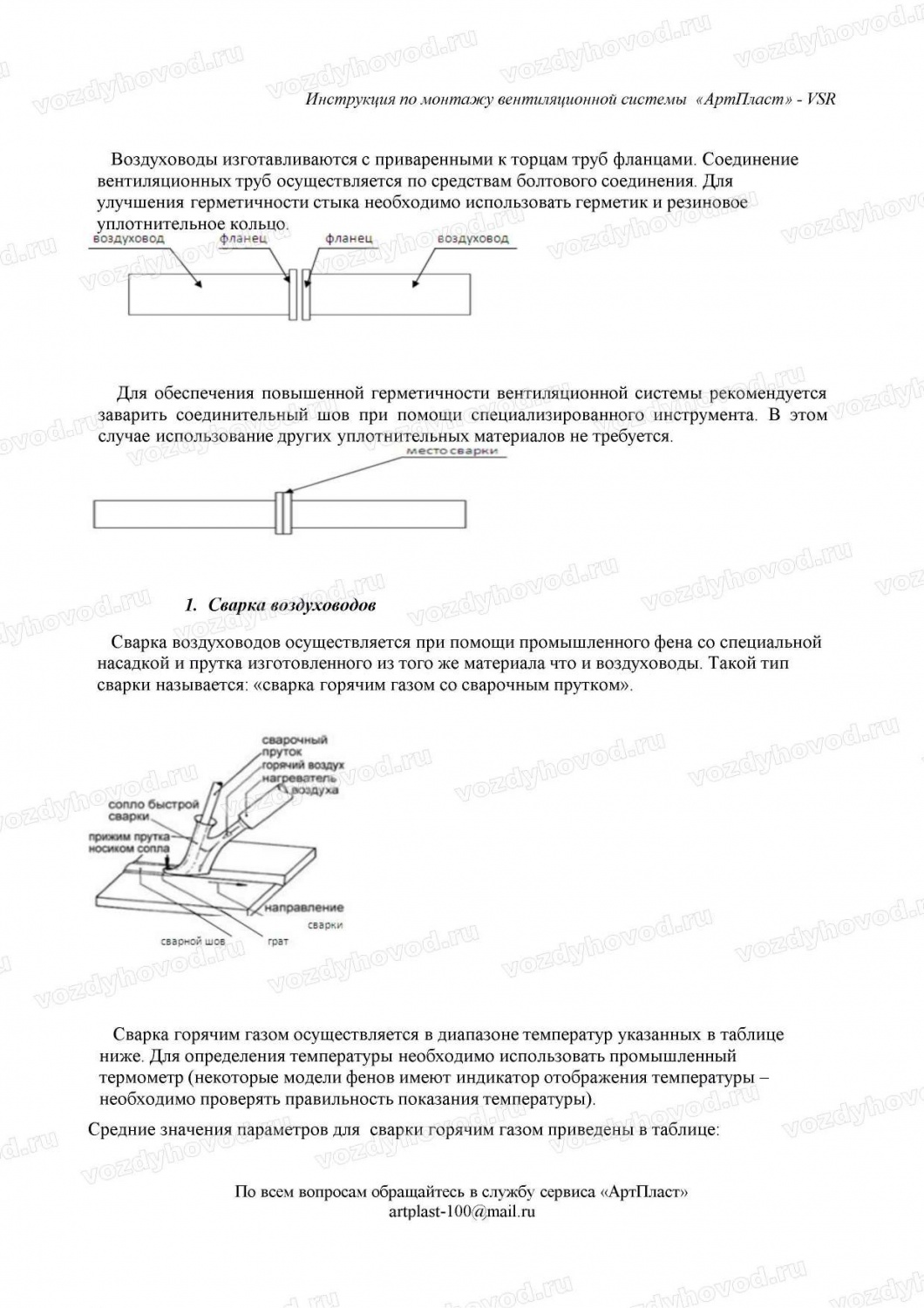 Инструкция по сварке воздуховодов из полипропилена страница 3